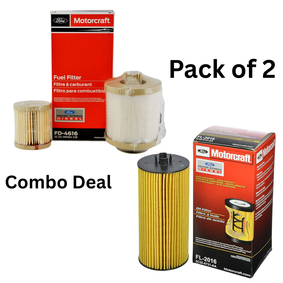 Motorcraft FL-2016 + FD-4616 Combo Pack | OEM Oil & Fuel Filters (Set of 2)